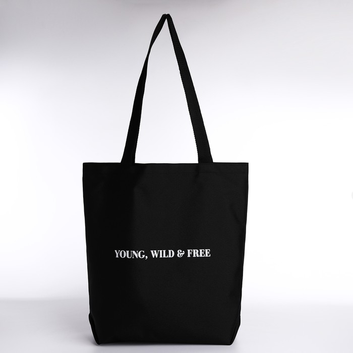 Шопер Young, 40х12х38, цвет чёрный Шопер Young, 40х12х38, цвет чёрный