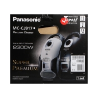 Пылесос PANASONIC MC-CJ917W, мешок, 2300 Вт, 6 л, 60 дБ, шнур 7 м, белый