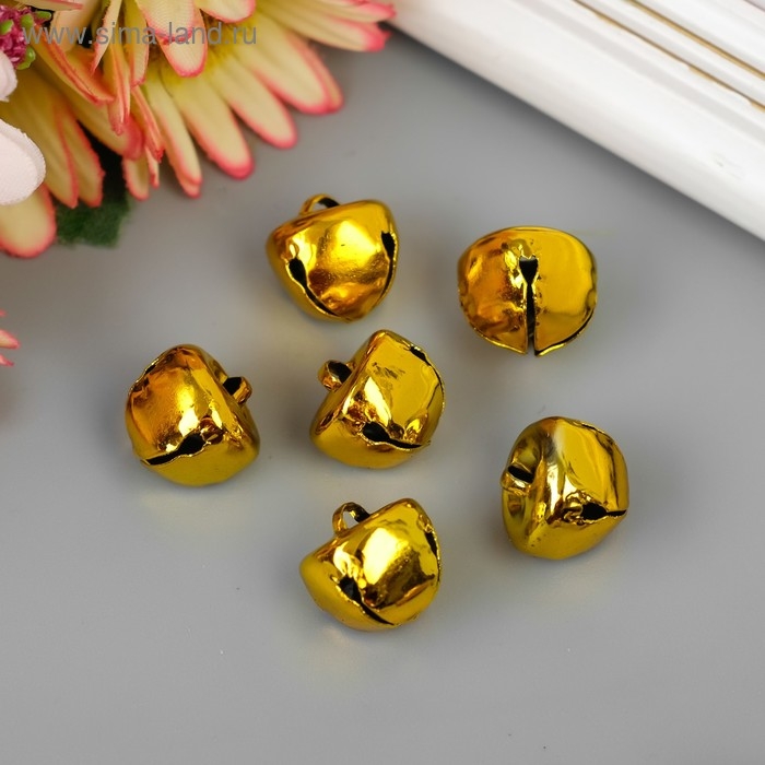 Набор декора для творчества Набор декора для творчества "Колокольчики золотые" d=1,3 см набор 10 шт