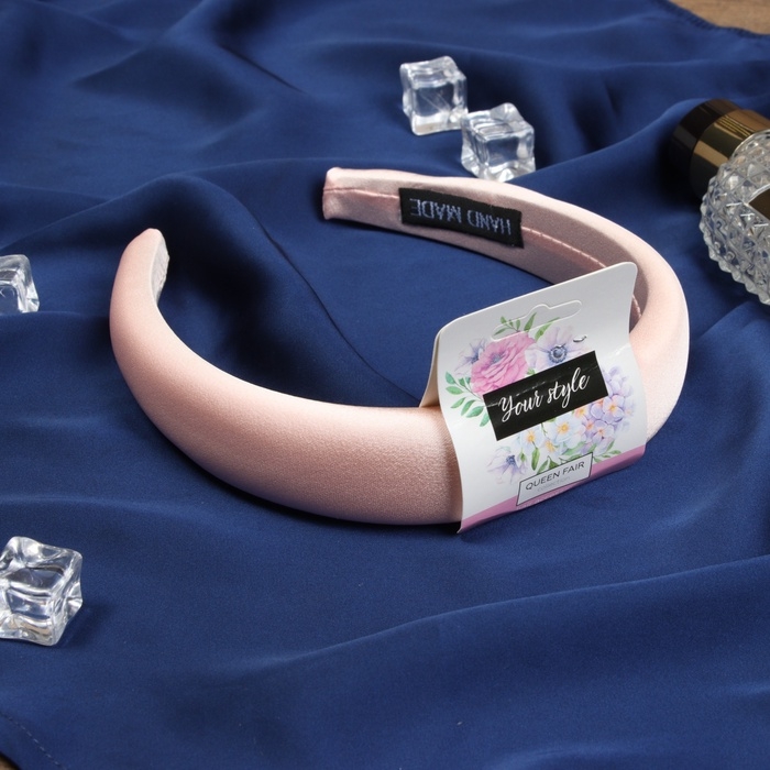 Ободок для волос Ободок для волос "Жаннет" галант объём, 3 см, розовый