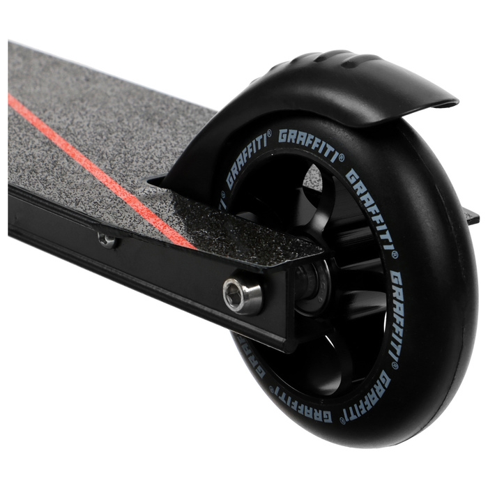 Самокат трюковой GRAFFITI Zigzag 23, колёса PU 100 мм, 85А, цвет чёрный Самокат трюковой GRAFFITI Zigzag 23, колёса PU 100 мм, 85А, цвет чёрный