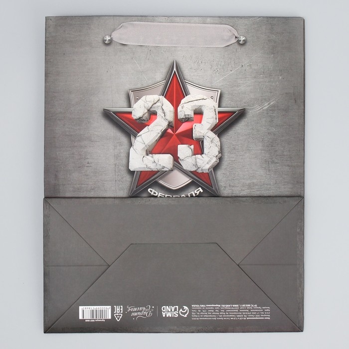 Пакет подарочный ламинированный вертикальный, упаковка, «Защитнику», ML 23 х 27 х 11.5 см Пакет подарочный ламинированный вертикальный, упаковка, «Защитнику», ML 23 х 27 х 11.5 см