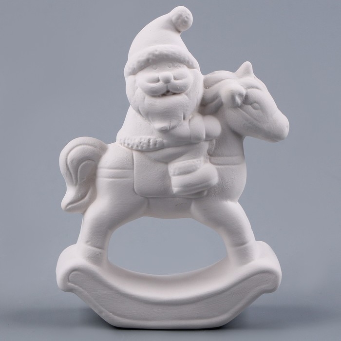 Новый год! Фигурка под роспись &laquo;Дед Мороз верхом&raquo;, с кистью