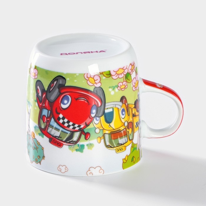 Набор детской посуды из керамики Доляна «Такси», 3 предмета: кружка 230 мл, миска 400 мл, тарелка d=18 см Набор детской посуды из керамики Доляна «Такси», 3 предмета: кружка 230 мл, миска 400 мл, тарелка d=18 см