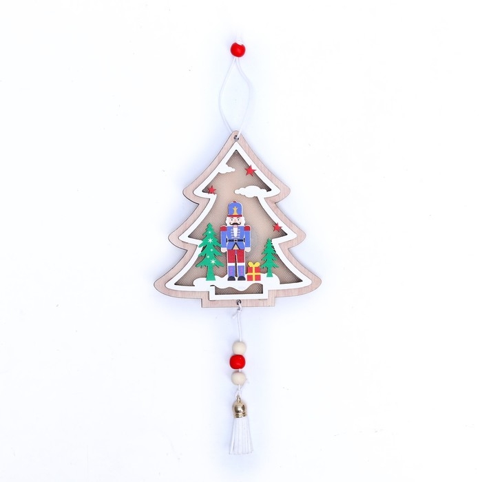 Новогодний декор с подсветкой «Щелкунчик» 11 × 1 × 12 см Новогодний декор с подсветкой «Щелкунчик» 11 × 1 × 12 см