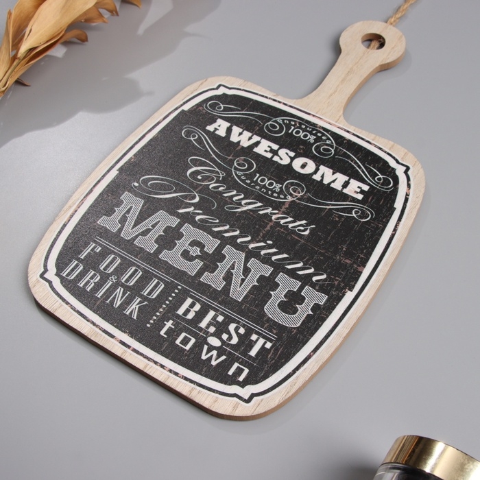 Панно интерьерное дерево  Панно интерьерное дерево "Меню" 0,6х18,4х30,5 см