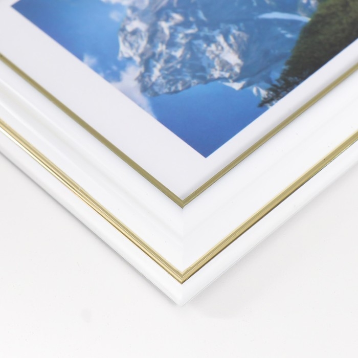 Фоторамка пластик Фоторамка пластик "Офис 2" 10х15 см, белый