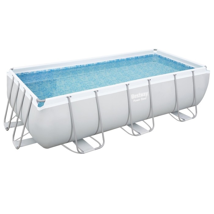 Бассейн каркасный Power Steel, 404 х 201 х 100 см, песчаный фильтр-насос, лестница, 56442 Bestway Бассейн каркасный Power Steel, 404 х 201 х 100 см, песчаный фильтр-насос, лестница, 56442 Bestway