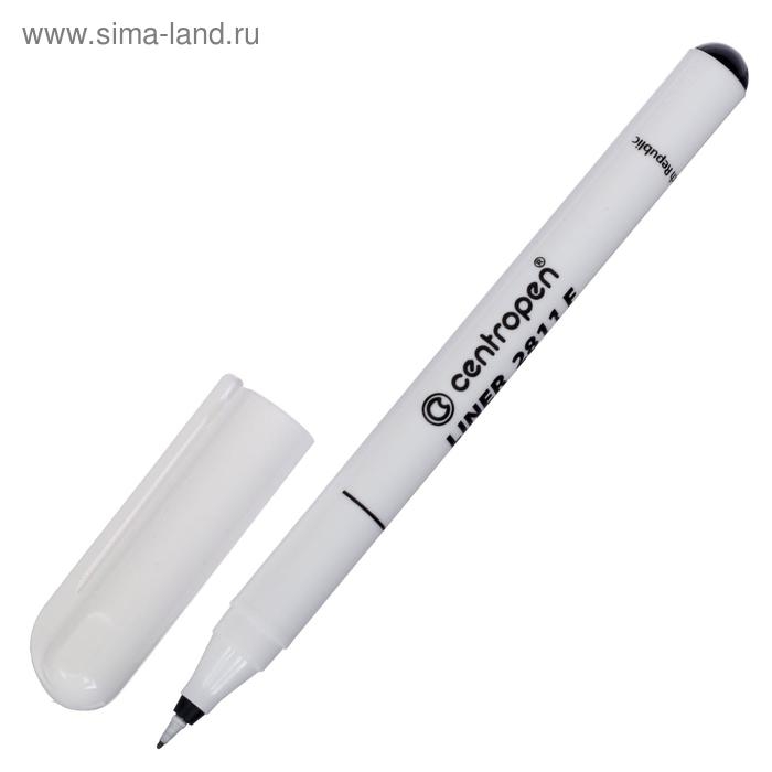 Ручка капиллярная Centropen 2811 0.8 мм, цвет чёрный, длина письма 1500 м, картонная упаковка Ручка капиллярная Centropen 2811 0.8 мм, цвет чёрный, длина письма 1500 м, картонная упаковка