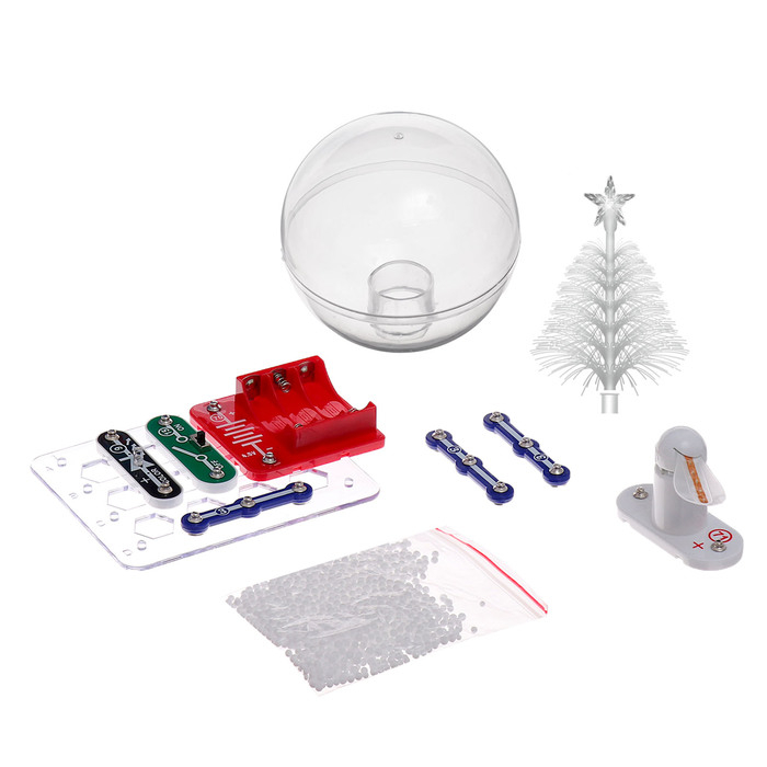 Электронный конструктор «Новогодний электронный конструктор», 9 деталей Электронный конструктор «Новогодний электронный конструктор», 9 деталей