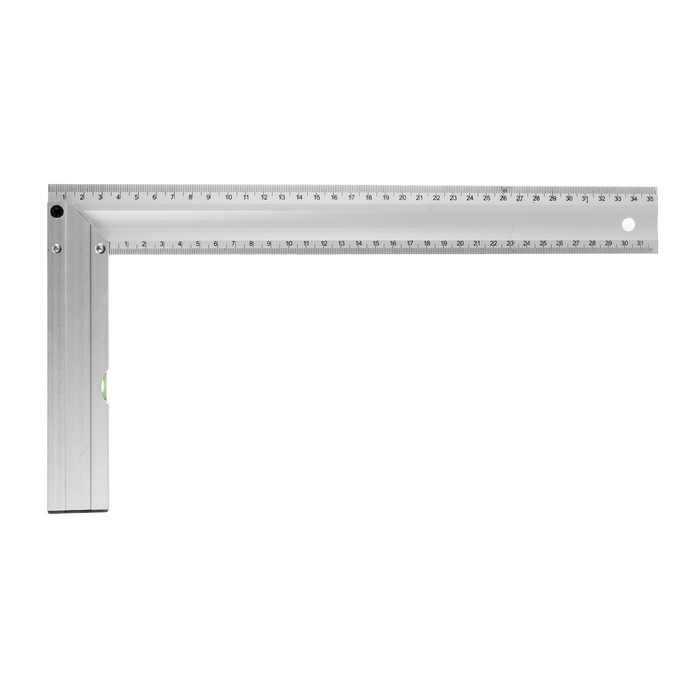 Угольник алюминиевый с уровнем ТУНДРА, 350 мм Угольник алюминиевый с уровнем ТУНДРА, 350 мм