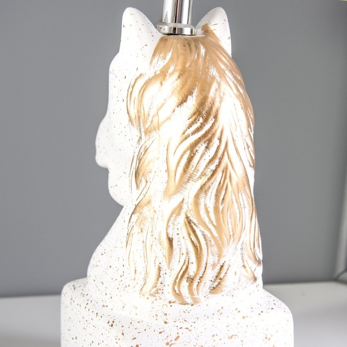 Настольная лампа Настольная лампа "Лошадь" Е14 40Вт белый 22х22х41 см RISALUX