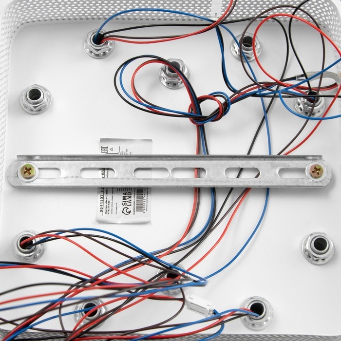 Люстра с ПДУ Люстра с ПДУ "Мия" 5хLED 150Вт 3000-6000К RGB белый 38х38х14см