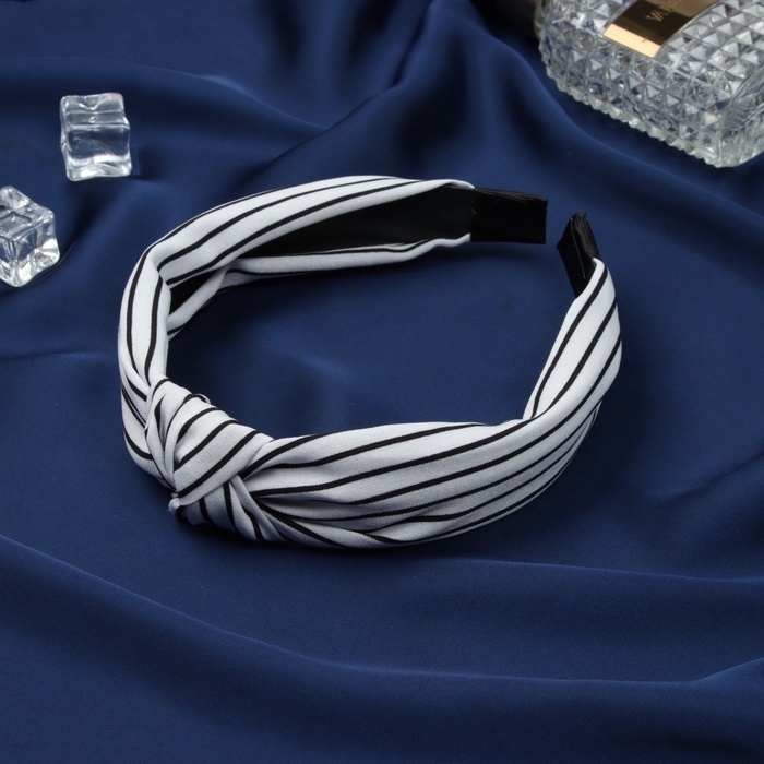 Ободок для волос Ободок для волос "Венди" 2,5 см, бело-чёрный