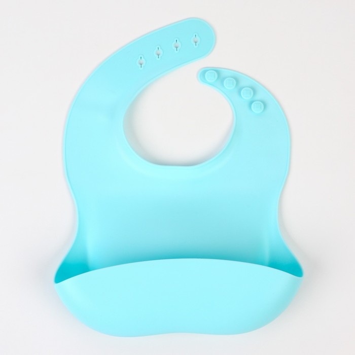 Набор для кормления: нагрудник, тарелка на присоске, ложка, Крошка Я, голубой Набор для кормления: нагрудник, тарелка на присоске, ложка, Крошка Я, голубой