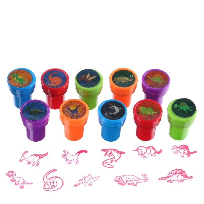 Печать цветная «Мир динозавров», набор 10 шт., МИКС Печать цветная «Мир динозавров», набор 10 шт., МИКС