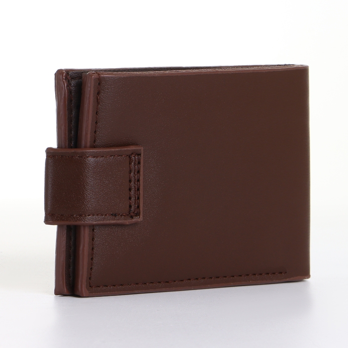 Портмоне мужское на кнопке, цвет коричневый Портмоне мужское на кнопке, цвет коричневый