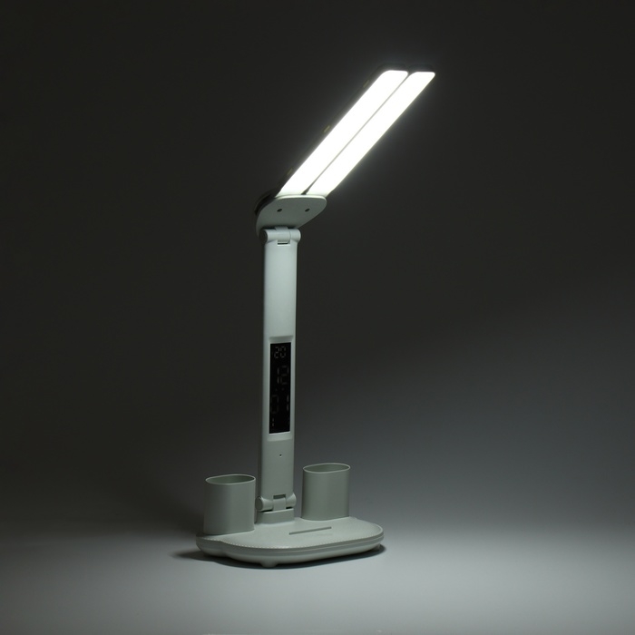 Часы - лампа электронные: календарь, термометр, органайзер, 7 Вт, 40 LED, 3 режима, USB Часы - лампа электронные: календарь, термометр, органайзер, 7 Вт, 40 LED, 3 режима, USB