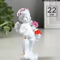 Фигура гипс &laquo;Ангел с зонтиком&raquo;, 22&times;10 см