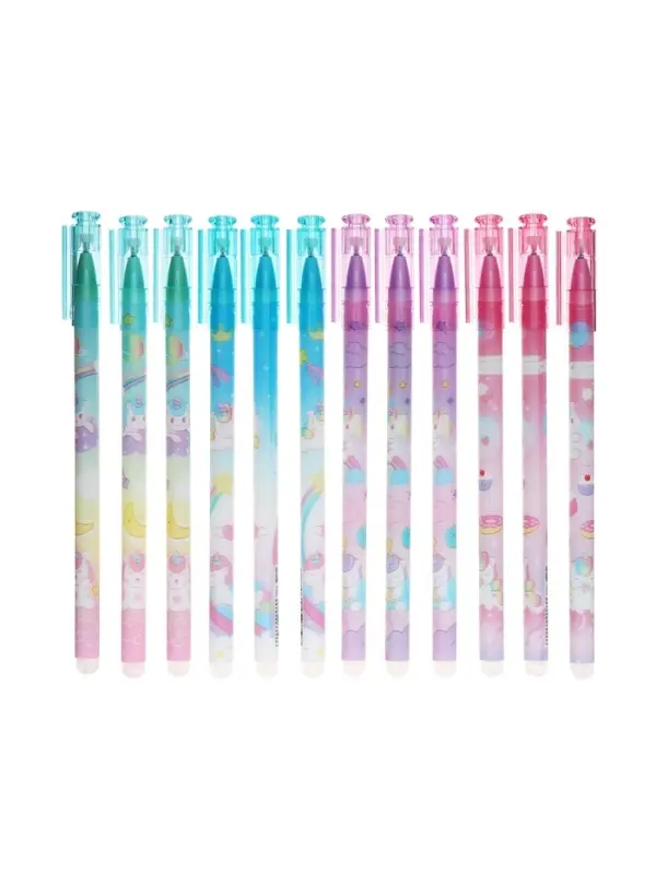 Стираемая ручка &laquo;Единорог&raquo;, гелевая, синий стержень, узел 0.5 мм, МИКС