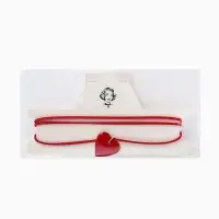 Чокер на нити с кулоном "Сердце" L=150см, цвет красный в золоте