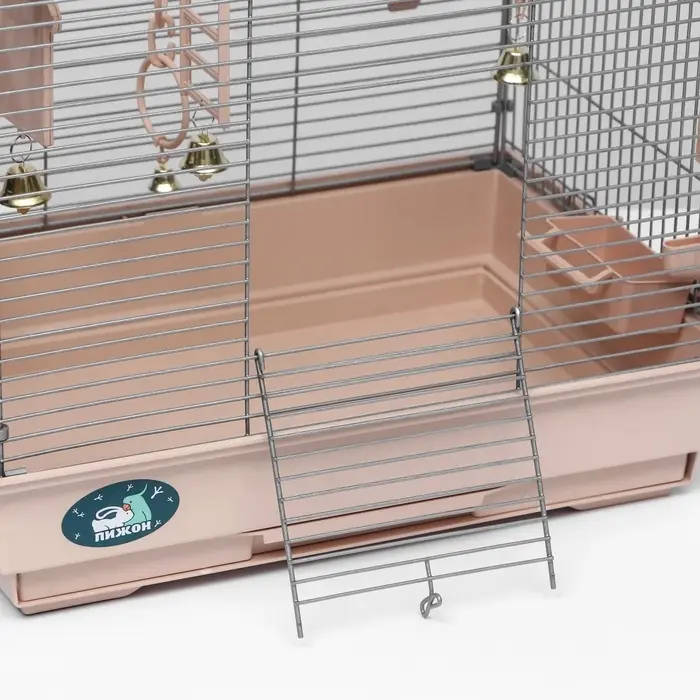 Клетка для птиц &laquo;Пижон&raquo; №100, разборная, 42&times;30&times;37 см, укомплектованная, бежевая