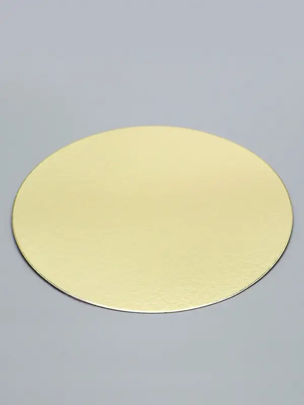 Подложка кондитерская, золотая 20 см - Набор 5 шт.