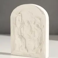 Икона &laquo;Святая троица&raquo;, с подвесом, 12&times;9&times;2 см, гипс