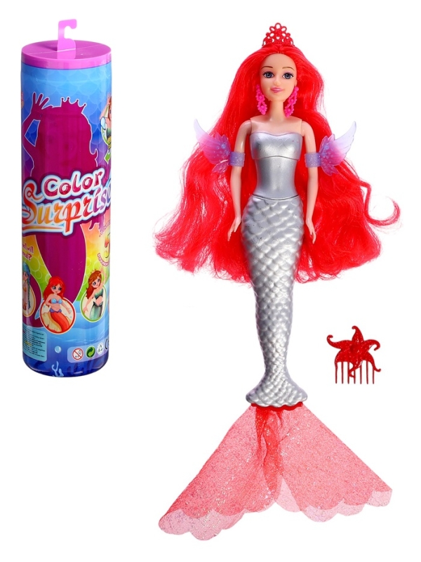 Кукла-русалка Кукла-русалка "Волшебное преображение", МИКС
