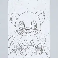 Картина по номерам &laquo;Тигрёнок&raquo;, 20&times;30 см