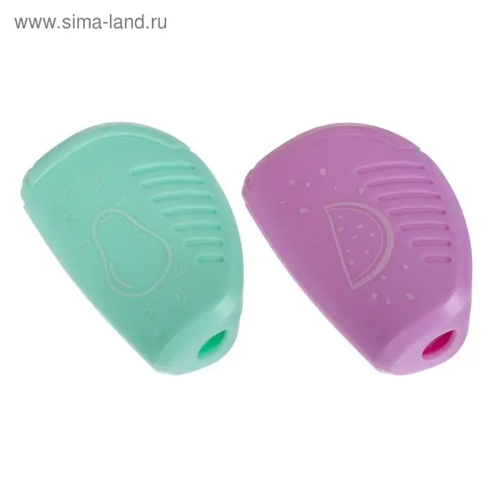 Точилка 1 отверстие HAPPYSHARP, МИКС