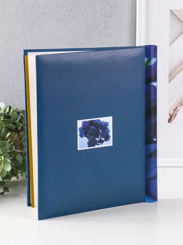 Фотоальбом 10 магнитных листов "Цветы"  23X28см, пер-т внутр.спираль