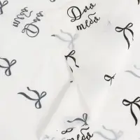 Плёнка тишью влагостойкая &laquo;Бантики&raquo;, 0.6&times;10 м, 30 мкм