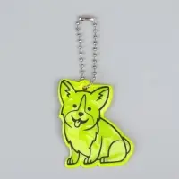 Светоотражающий элемент «Корги», двусторонний, 4.3×5.5 см, МИКС