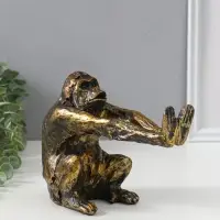 Держатель для книг полистоун "Шимпанзе с вытянутыми лапами" 22,5х9,5х16 см