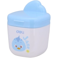 Точилка ручная Deli ER01300, 1 отверстие, с контейнером, пластик, ассорти