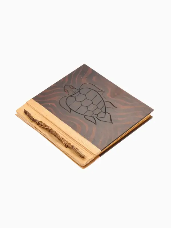 Фотоальбом &laquo;Черепаха&raquo;, 10 листов, 19&times;19&times;2 см, коричневый