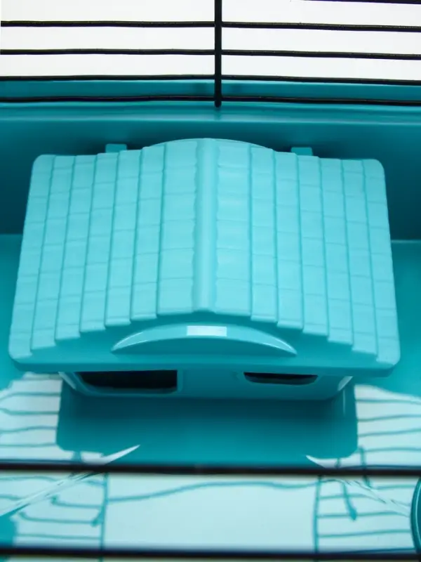 Клетка-мини для грызунов &laquo;Пижон&raquo; №1, 27&times;15&times;13 см, укомплектованная, бирюзовая