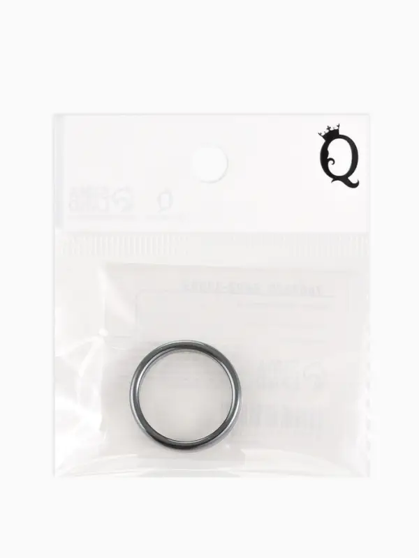 Кольцо &laquo;Ночь&raquo; под гематит, широкое, цвет чёрный, размер 19