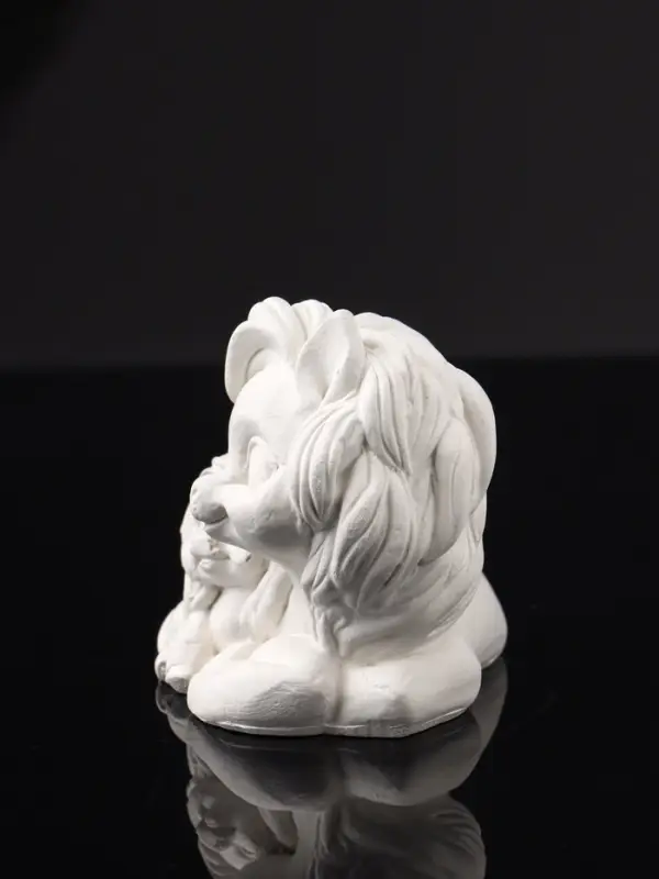 Фигура "Пони мама" 9х7х6 см, натуральный, гипс