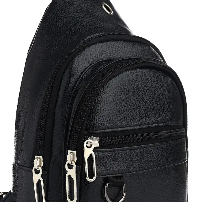 Сумка-слинг мужская, чёрная