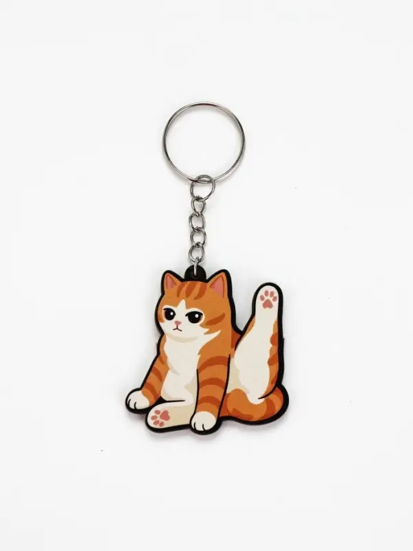 Брелок для ключей &laquo;Кот&raquo;, дерево, 4.5&times;5 см