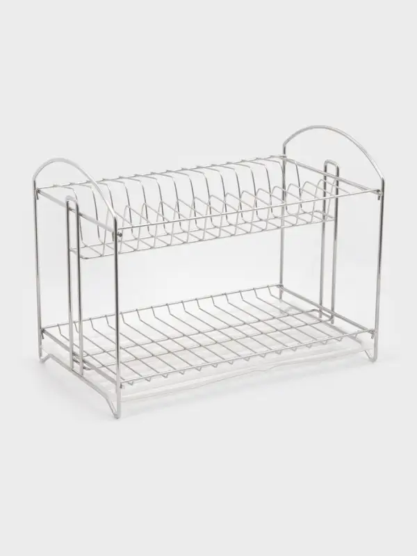 Сушилка для посуды универсальная, разборная, с поддоном, цвет хром 39,5*24*29,5см