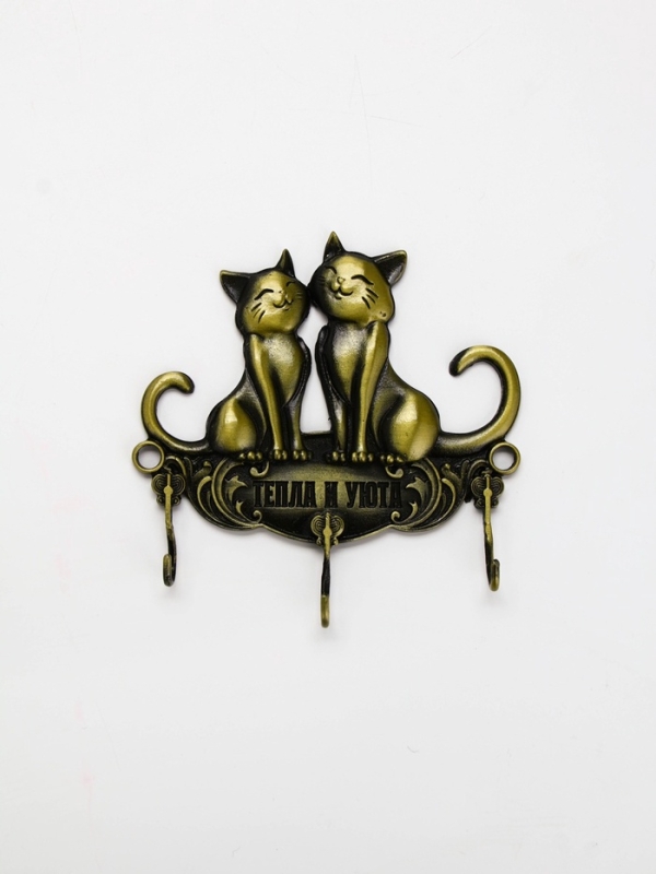 Ключница настенная Ключница настенная "Тепла и уюта", коты,12.4 х 10.7 см