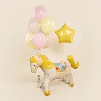 Воздушный шар фольгированный 3D 46" &laquo;Цирк. Любимая лошадка&raquo;, только под воздух