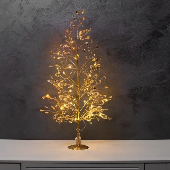 Фигура светодиодная &laquo;Застывшие кристаллы&raquo; 55&times;30&times;3 см, 20 LED, от батареек CR2032&times;2 (в комплекте), свечение тёплое белое