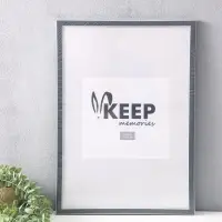 Фоторамка для фото 35&times;50 см Keep memories, Elysian, пластик, тёмно-серый с серебром