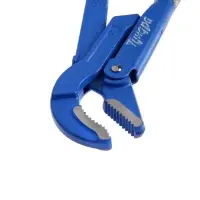 Ключ трубный рычажный ТУНДРА, полукруглый зажим 45&deg;, раскрытие до 35 мм, №1, 1"