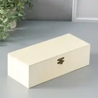 Шкатулка для росписи дерево &laquo;Прямоугольная&raquo;, замок пряжка, 26&times;11&times;8 см