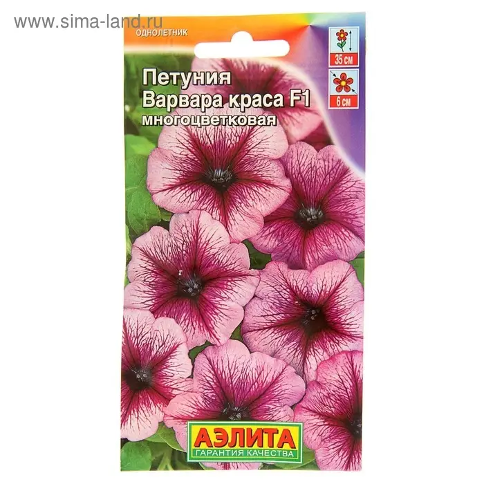 Семена цветов Петуния Семена цветов Петуния "Варвара Краса F1" многоцветковая, О, 10 шт